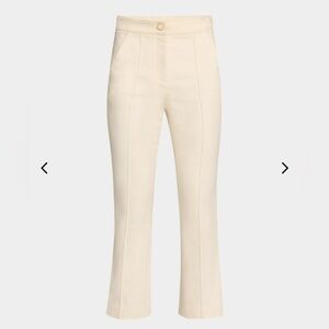 Veronica Beard Ecru Women's Cropped Pants Never Worn